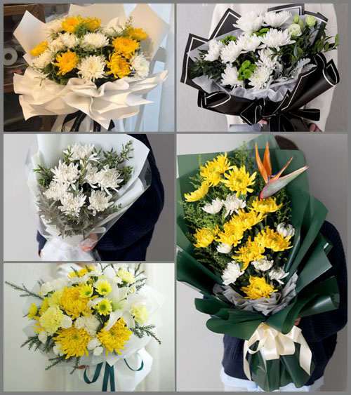贵州贵阳白云区白沙关社区服务中心白事花束代送